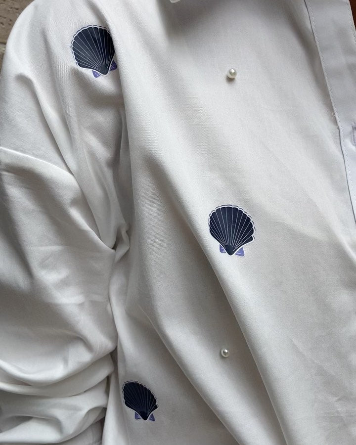 Blue shells Blouse