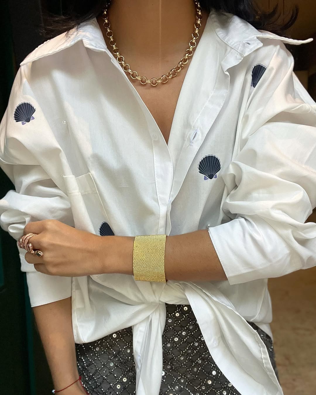 Blue shells Blouse